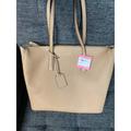 Kate Spade Bags | Kate Spade New York Margaux Large Tote Bag Nude/Beige Pre-Owned | Color: Cream | Size: Os