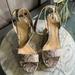 Jessica Simpson Shoes | Jessica Simpson Snake Skin Wedges | Color: Gray | Size: 9