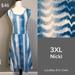 Lularoe Dresses | Lularoe 3xl Nikki Dress | Color: Blue/White | Size: 3x