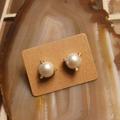 Kate Spade Jewelry | Kate Spade Pearl Earrings | Color: Gold/White | Size: In Description