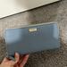 Kate Spade Bags | Kate Spade Ny Laurel Way Neda Saffiano Leather Zip Around Wallet | Color: Blue | Size: Os