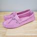 J. Crew Shoes | J.Crew Driving Moccasins Loafers Suede Pink | Color: Pink | Size: 8