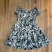 American Eagle Outfitters Dresses | Nwt Aeo Hibiscus Print Mini Dress | Color: Black/White | Size: S