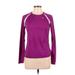 Nike Active T-Shirt: Purple Print Activewear - Women's Size Medium