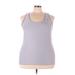 Reebok Active Tank Top: Gray Activewear - Women's Size 3X