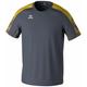 Erima Unisex Kinder EVO Star leichtes T-Shirt (1082405), Slate Grey/gelb, 116