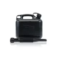 Streetwize Durable Plastic Jerry Fuel Oil Diesel Can Container & Funnel - Black