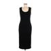 Rachel Zoe Casual Dress - Midi Scoop Neck Sleeveless: Black Print Dresses - Women's Size Medium