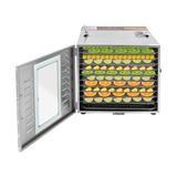 YINXIER 1000W Food Dehydrator w/ Clear Glass Door in Gray | 14.56 H x 16.53 W x 21.65 D in | Wayfair W2451