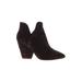 Splendid Heels: Slip On Chunky Heel Casual Black Print Shoes - Women's Size 6 1/2 - Pointed Toe