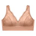 GLAMORISE - Bramour Lexington Plunge-Bralette mit Spitze - Cappuccino Unterwäsche Damen