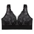 GLAMORISE - Bramour Lexington Plunge-Bralette mit Spitze - Schwarz Unterwäsche Damen