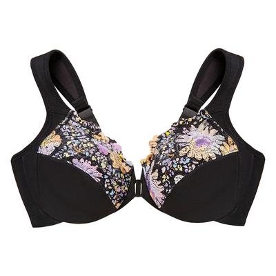 GLAMORISE Vorderverschluss-WonderWire-BH - Blumenprint 110D Damen Image