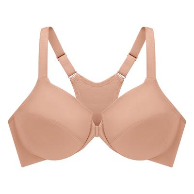 GLAMORISE - Glättender WonderWire-Vorderverschluss-BH - Cappuccino Unterwäsche 1 ct Damen (58.89 € / 1 ct) Image