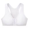 GLAMORISE Baumwoll-BH mit Vorderverschluss und T-Rücken - Weiss 85G/H Damen