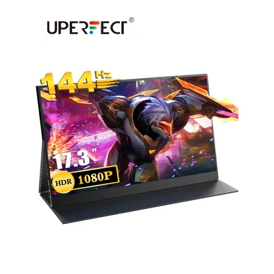 UPERFECT UPlays K8 17 3" Moniteur PC 144 Hz FHD 1080P Écran de jeu pour PS5 XBOX Steam Decks Switch