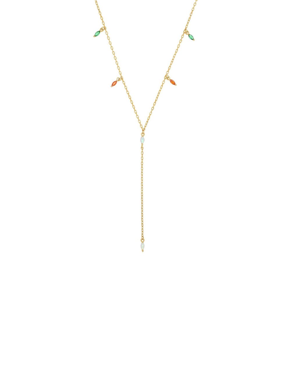 amor Kette mit Anhänger Damen grün, 45 Image