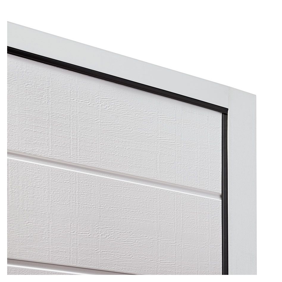 Hörmann Zargenverkleidung RenoMatic für Garagentor Komplettpaket, Woodgrain, 2500x2250 mm,Weißaluminium (RAL 9006) Image