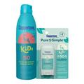 Coppertone Kids Sunscreen Spray SPF 50 + Pure and Simple Kids Sunscreen Stick SPF 50 Zinc Oxide Mineral Sunscreen #1 Pediatrician Recommended Sunscreen Brand (5.5 Oz Spray + 0.49 Oz Stick)