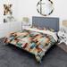 Designart "Urban Mosaic I" Modern Bedding Cover Set With 2 Shams