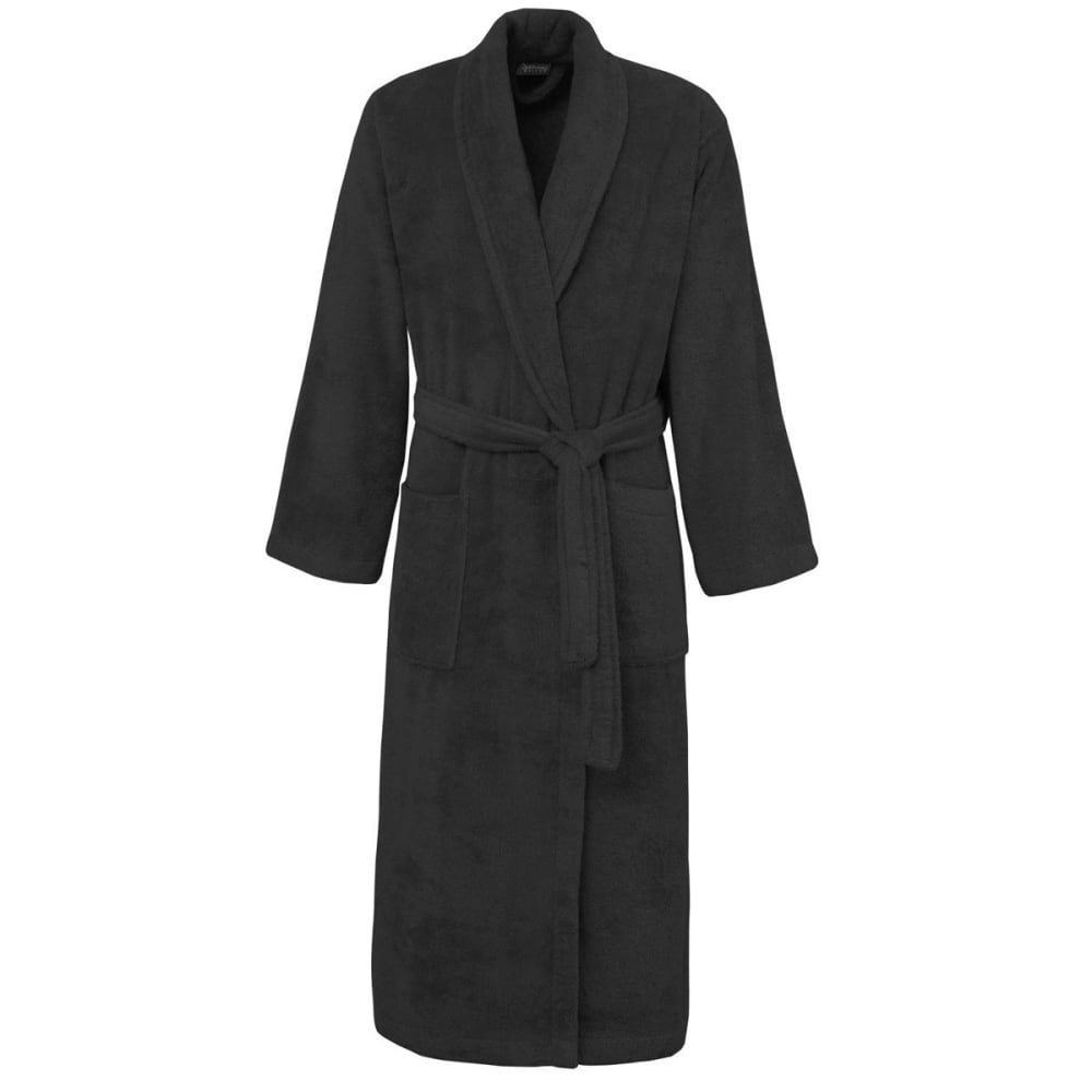 Peignoir unisexe en coton noir s