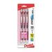 PentelÂ® EnerGelÂ® RTX Retractable Liquid Gel Pens Medium Point 0.7 mm 54% Recycled Assorted Barrel Colors Black Ink Pack Of 3 Pens