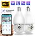 QTOCIO Home Decor Indoor Security Camera 3MP HD WiFi Camera For Home Security Little Lamp Bulb Wireless Bobble Head Machine 2-Way Audio Ideal For B-aby Monitor