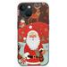 MAXPRESS 2 Pack Cute Christmas Case for iPhone 13/14 Red 3D Doll Snowman Elk Merry Christmas Pattern Soft Silicone TPU Pretty Flexible Protective Funda for Kid Girls Women