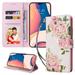 for iPhone 15 Pro Max Wallet Case Flower Pattern [Stand Feature] Protective PU Leather Flip Cover with Credit Card Slot [Side Cash Pocket][Magnetic Closure] for iPhone 15 Pro Max Flower #6