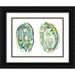 McCavitt Naomi 14x12 Black Ornate Wood Framed with Double Matting Museum Art Print Titled - Abalone Shells II