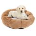 Esaierr Pet Products Dog Cat Bed Long Faux Fur Donut Pet Bed for Dogs Cats Calming Cuddler Four Seasons Warm Plush Pet Mat