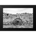 Texas Picture Archive 24x17 Black Modern Framed Museum Art Print Titled - Hueco Tanks State Park-northwest of El Paso Texas