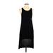 Forever 21 Casual Dress - High/Low Scoop Neck Sleeveless: Black Solid Dresses - Women's Size Medium