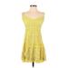 Saylor Casual Dress: Yellow Dresses - Women's Size Medium