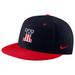 Men's Nike Black Illinois Fighting Illini Aero True Baseball Performance Fitted Hat