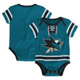 Infant Teal San Jose Sharks Hockey Jersey Bodysuit