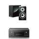 Denon CEOL RCDN11DAB DAB+ HiFi Network System with Yamaha NSBP401 Speakers Black