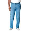 Men's Big & Tall Liberty Blues™ Relaxed-Fit Stretch 5-Pocket Jeans by Liberty Blues in Light Sanded Wash (Size 44 38)