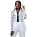 Plus Size Women's Lace Blazer by Jessica London in White (Size 14 W) Jacket