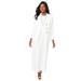 Plus Size Women's 2-Piece Stretch Crepe Single-Breasted Maxi Jacket Dress by Jessica London in White (Size 26 W)