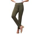 Plus Size Women's True Fit Stretch Denim Straight Leg Jean by Jessica London in Dark Olive Green (Size 26) Jeans