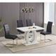 SleepOn Dining Set White High Gloss Table 5 Piece Set