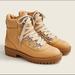 J. Crew Shoes | New $198 J Crew Lightweight Leather Nordic Hiking Combat Lug Boots Shoes Caramel | Color: Tan | Size: 7