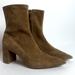 Tory Burch Shoes | ** Tory Burch Camel Tan Suede Ankle Booties Size 7 | Color: Tan | Size: 7