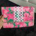 Lilly Pulitzer Bags | Lilly Pulitzer Hibis Kiss Clutch | Color: Green/Pink | Size: Os