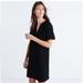 Madewell Dresses | Madewell Ballad Tunic Mini Dress Black Sz 2 Cutout V-Neck Casual | Color: Black | Size: 2