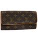 Louis Vuitton Bags | Louis Vuitton Monogram Pochette Twin Pm Shoulder Bag M51854 Lv Auth Rd5728 | Color: Brown | Size: W7.5 X H3.5 X D1.0inch