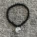 Anthropologie Jewelry | Crystal Moon Necklace | Color: Black/Silver | Size: Os