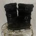 Michael Kors Shoes | Michael Kors Girls Ygritte Suede Buckle Detail Winter Boots | Color: Black | Size: 1g