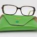 Kate Spade Accessories | Kate Spade Marybelle 0dv2 Tortoise Brown Green Eyeglasses Frame W Case 51-16-135 | Color: Brown/Green | Size: 51-16-135